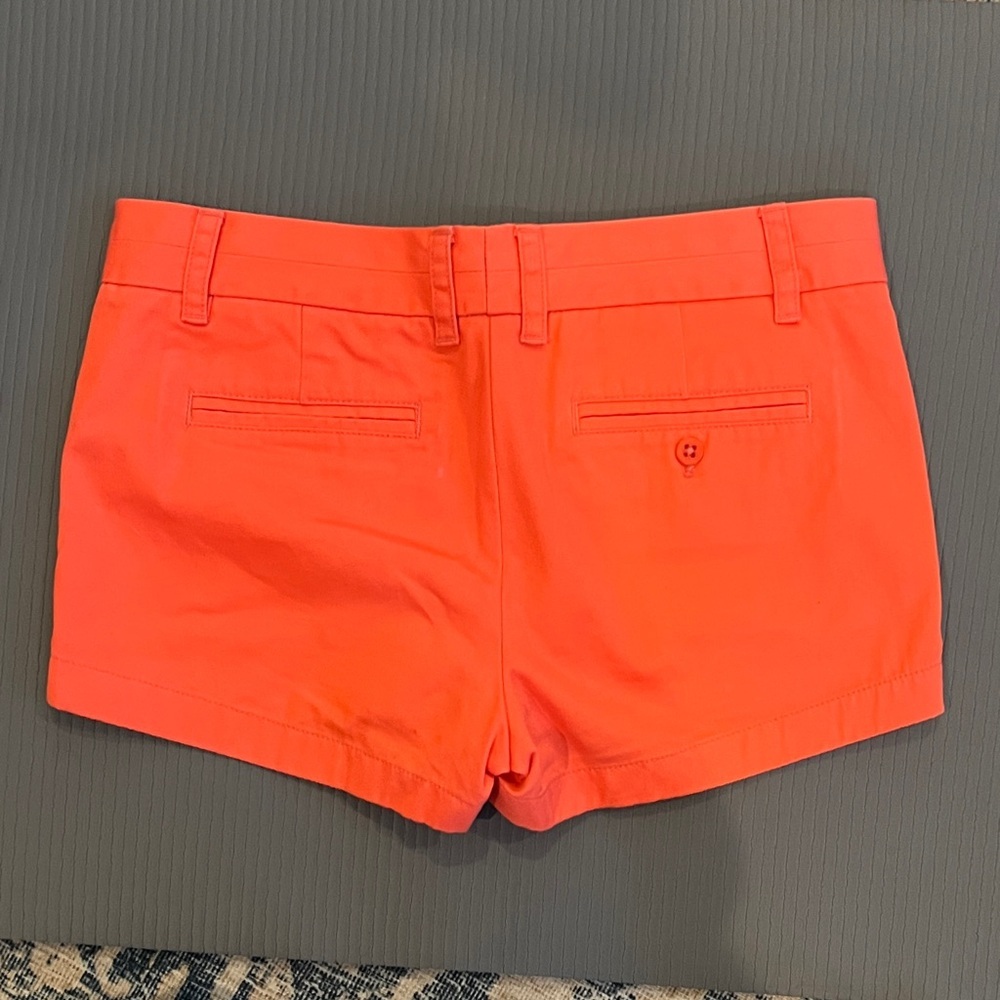 J. Crew Vibrant Coral Chino broken in Shorts size 6 - Picture 9 of 9